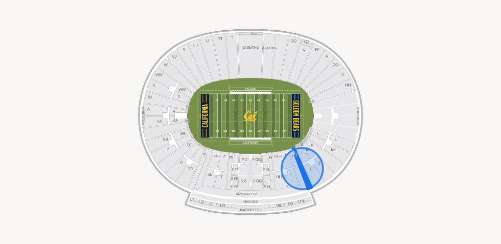 California Memorial Stadium Seating Chart