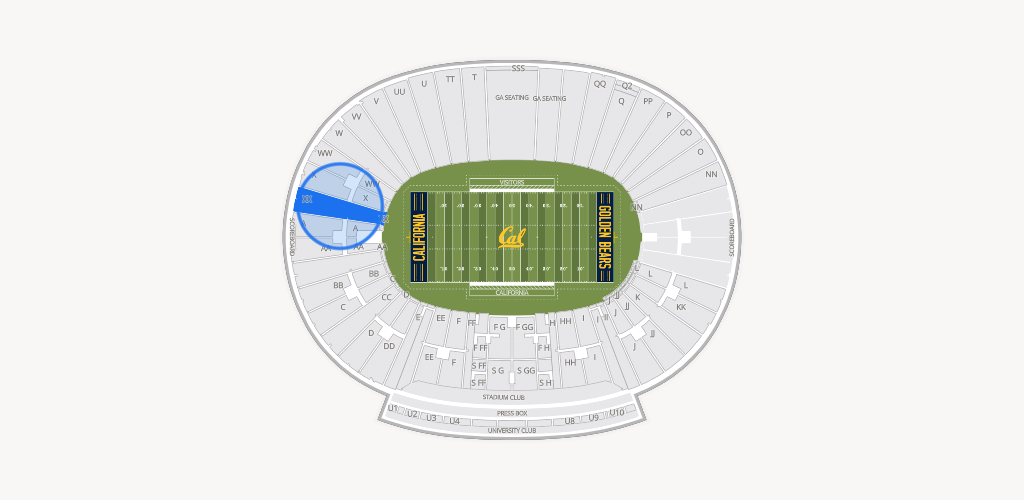 California Memorial Stadium Seating Chart