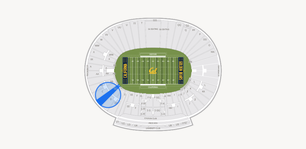 California Memorial Stadium Seating Chart