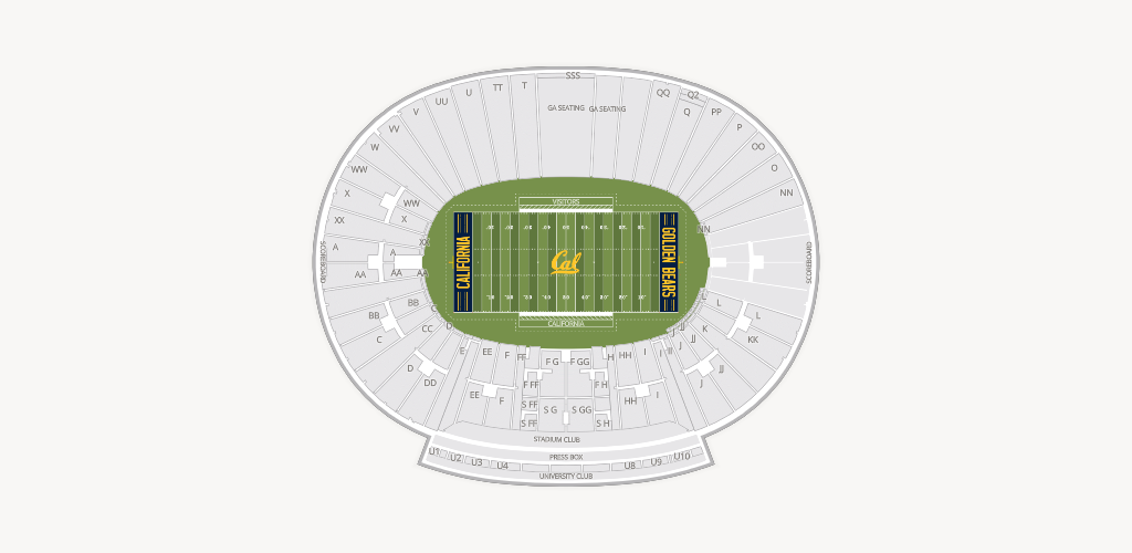 California Memorial Stadium Seating Chart