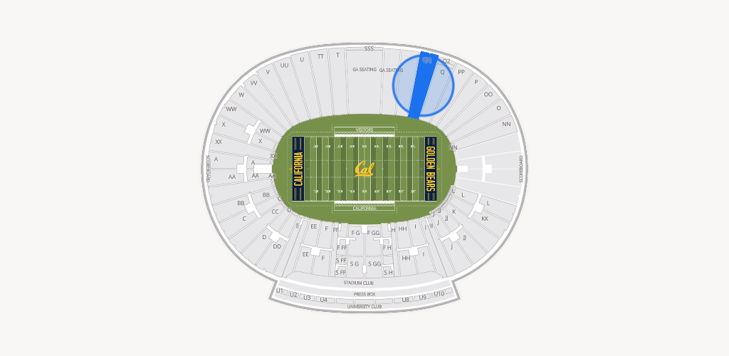 California Memorial Stadium Seating Chart