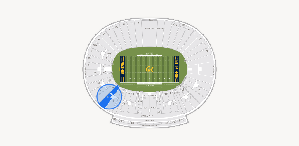 California Memorial Stadium Seating Chart