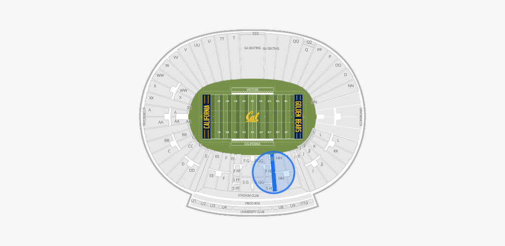 California Memorial Stadium Seating Chart
