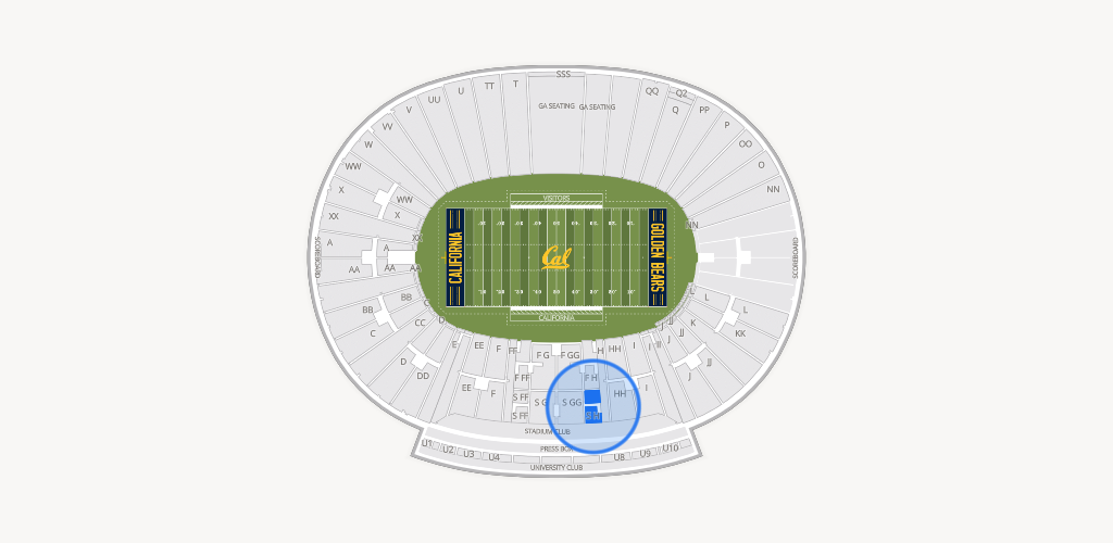 California Memorial Stadium Seating Chart