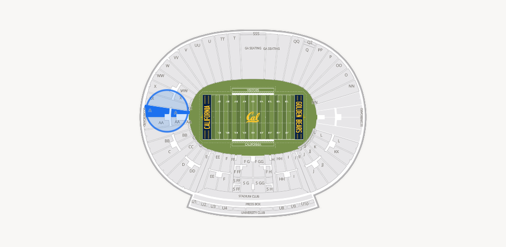 California Memorial Stadium Seating Chart