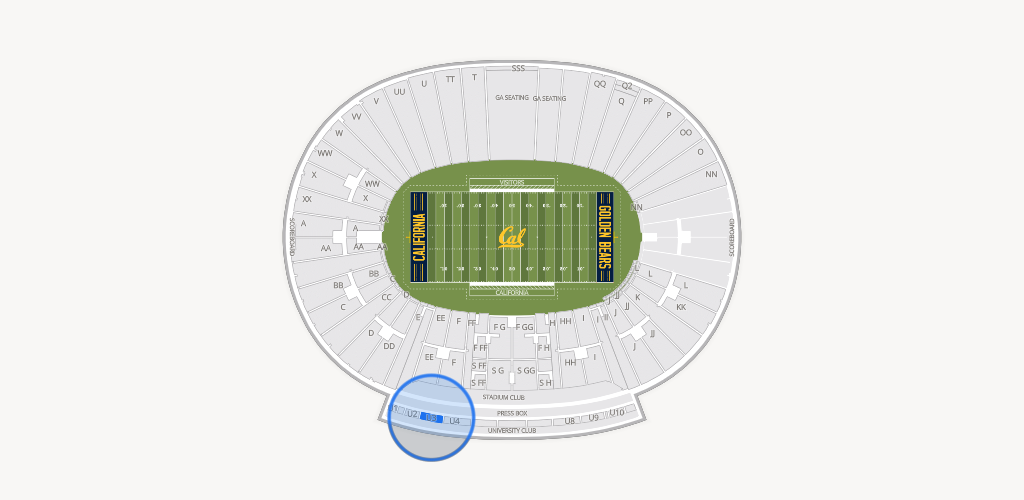 California Memorial Stadium Seating Chart