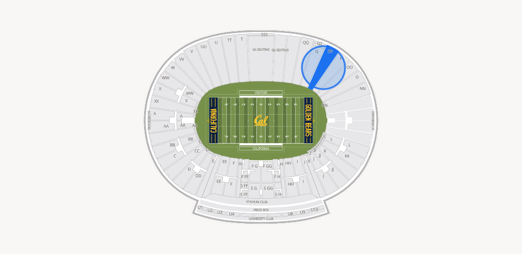 California Memorial Stadium Seating Chart