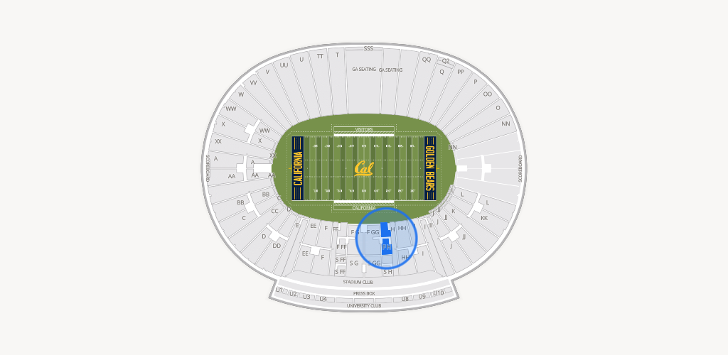 California Memorial Stadium Seating Chart