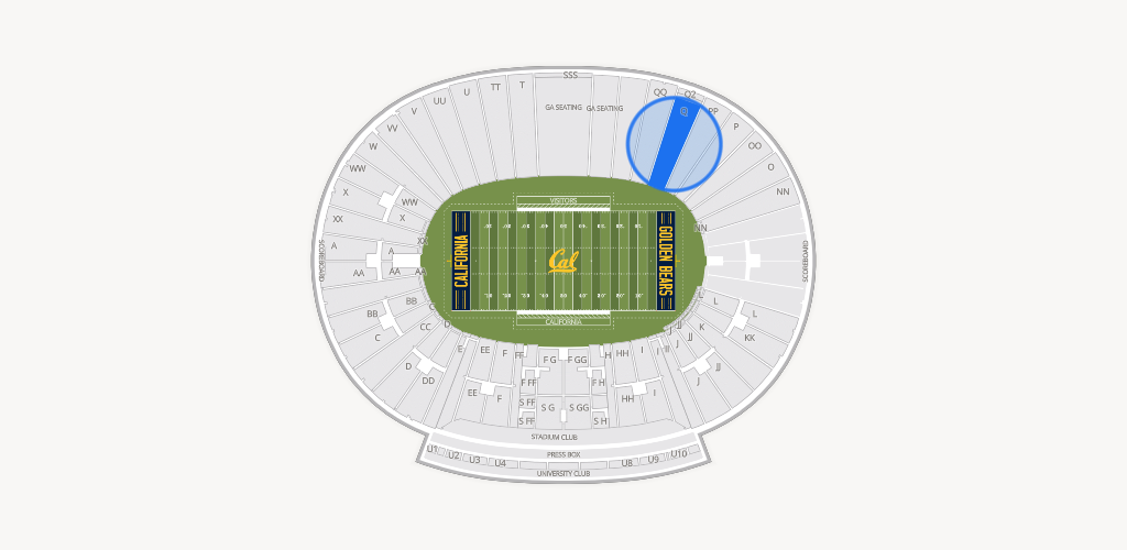 California Memorial Stadium Seating Chart