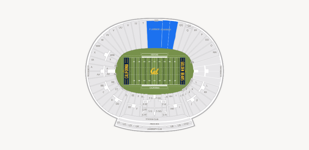 California Memorial Stadium Seating Chart
