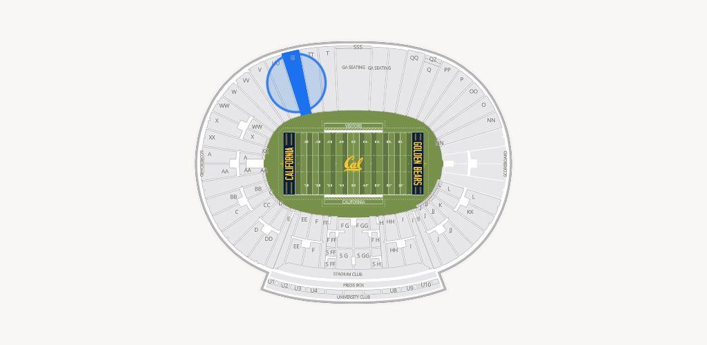 California Memorial Stadium Seating Chart