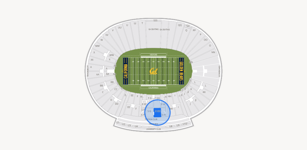 California Memorial Stadium Seating Chart