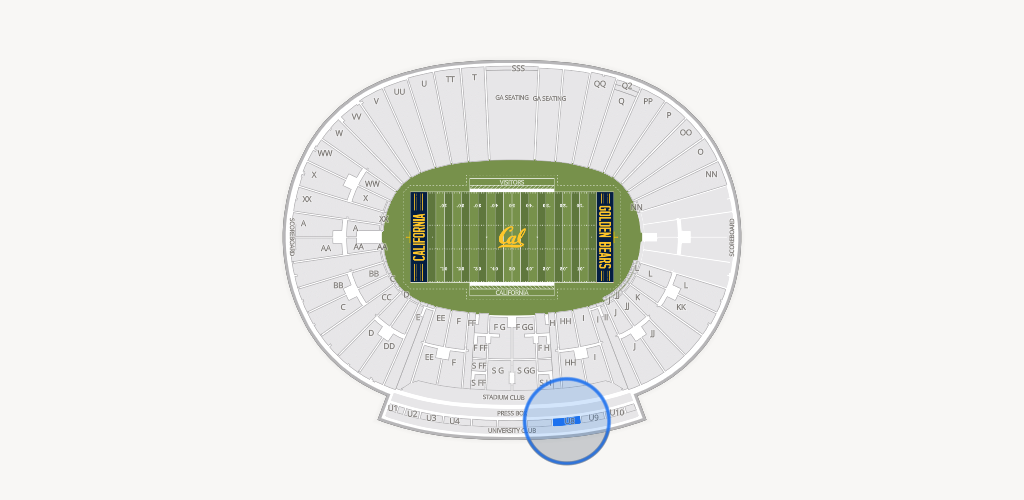 California Memorial Stadium Seating Chart