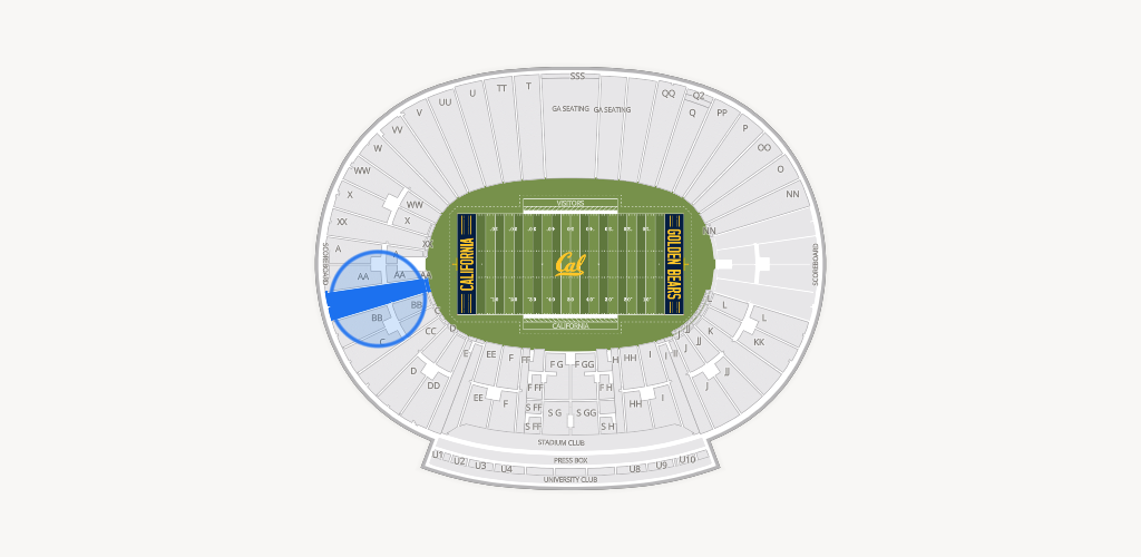 California Memorial Stadium Seating Chart