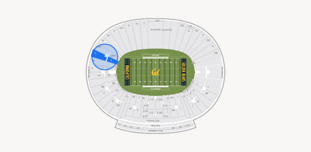California Memorial Stadium Seating Chart