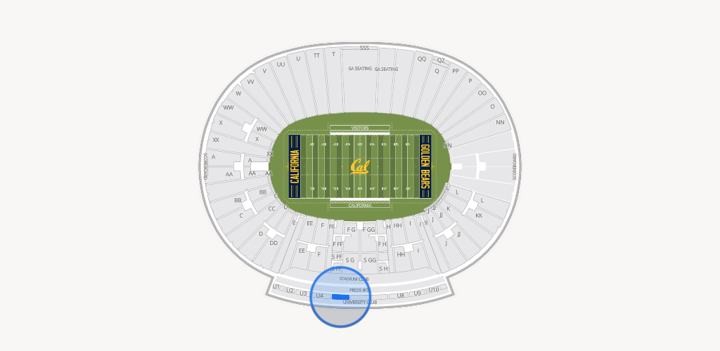 California Memorial Stadium Seating Chart