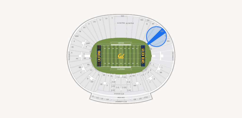 California Memorial Stadium Seating Chart