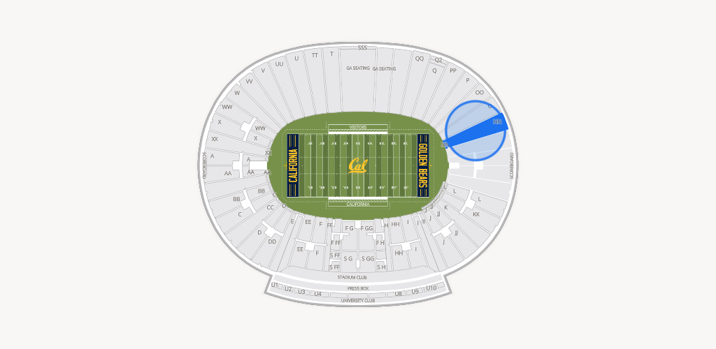 California Memorial Stadium Seating Chart