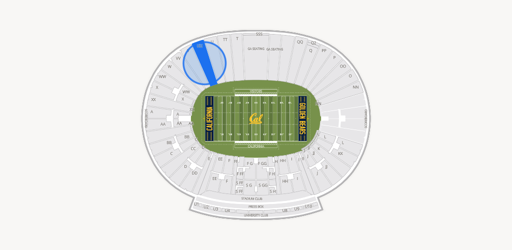 California Memorial Stadium Seating Chart