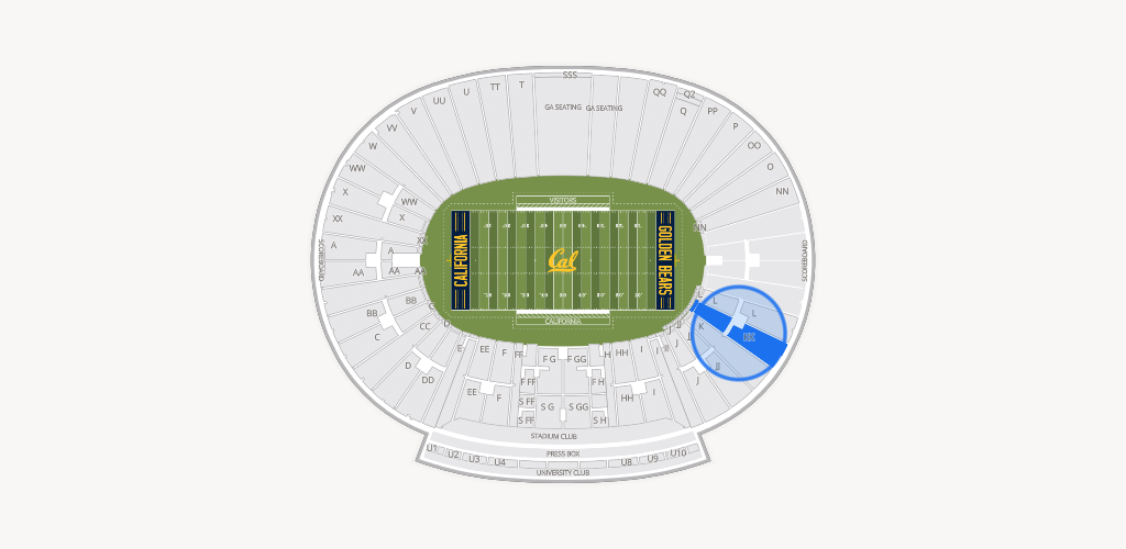 California Memorial Stadium Seating Chart