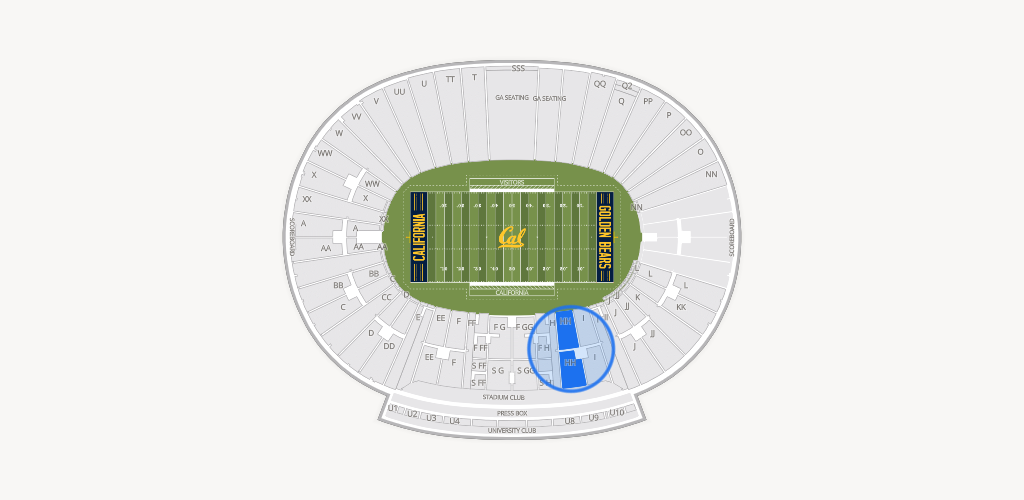 California Memorial Stadium Seating Chart