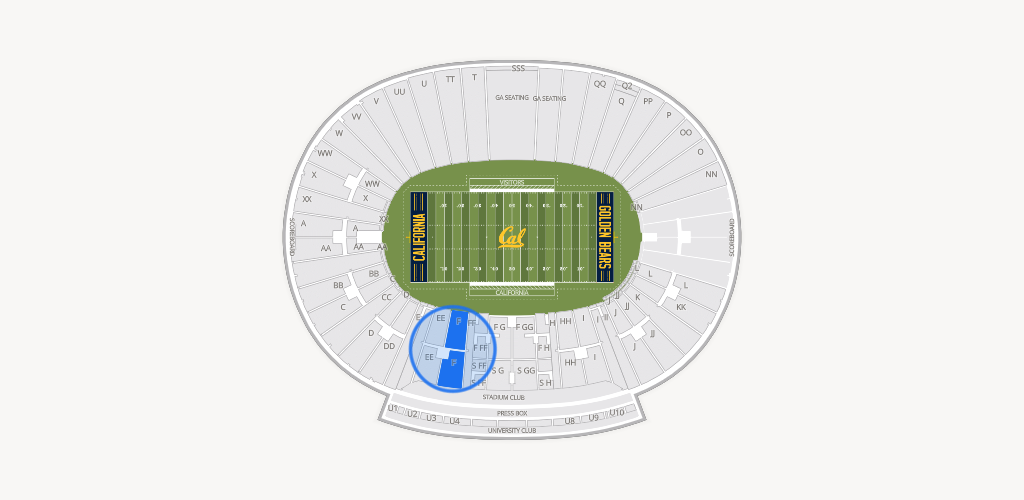 California Memorial Stadium Seating Chart