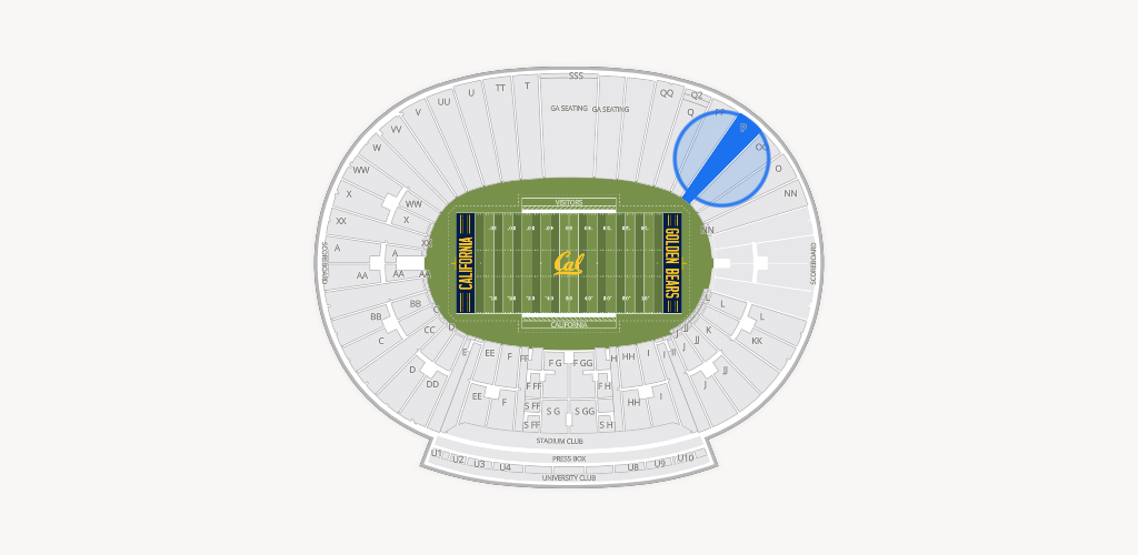 California Memorial Stadium Seating Chart