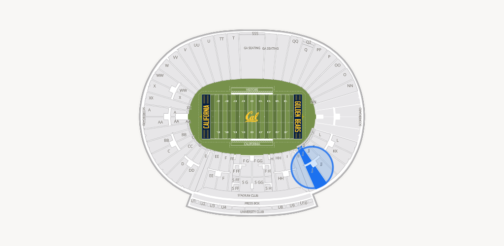 California Memorial Stadium Seating Chart