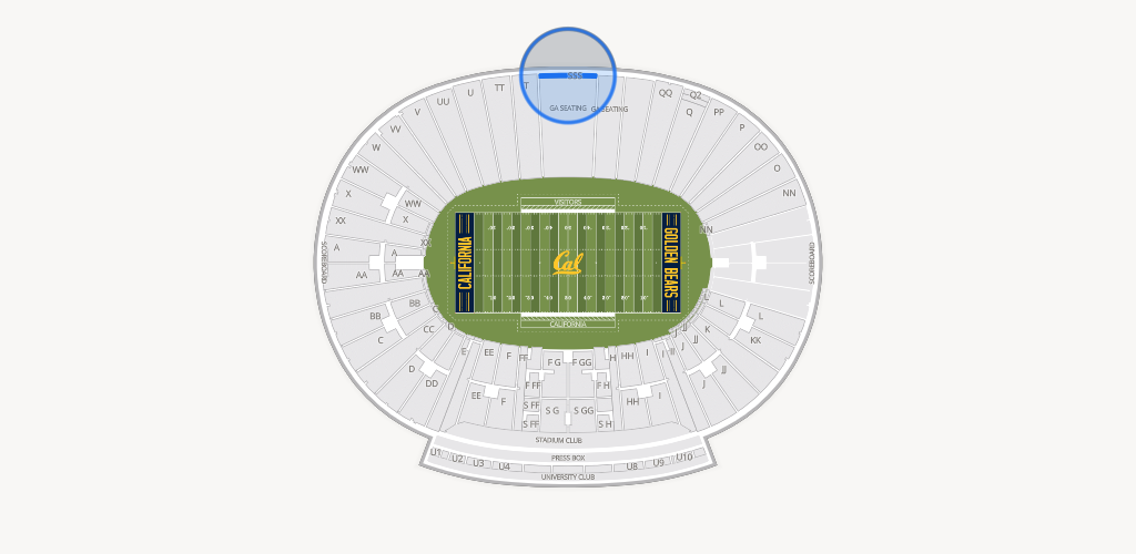 California Memorial Stadium Seating Chart