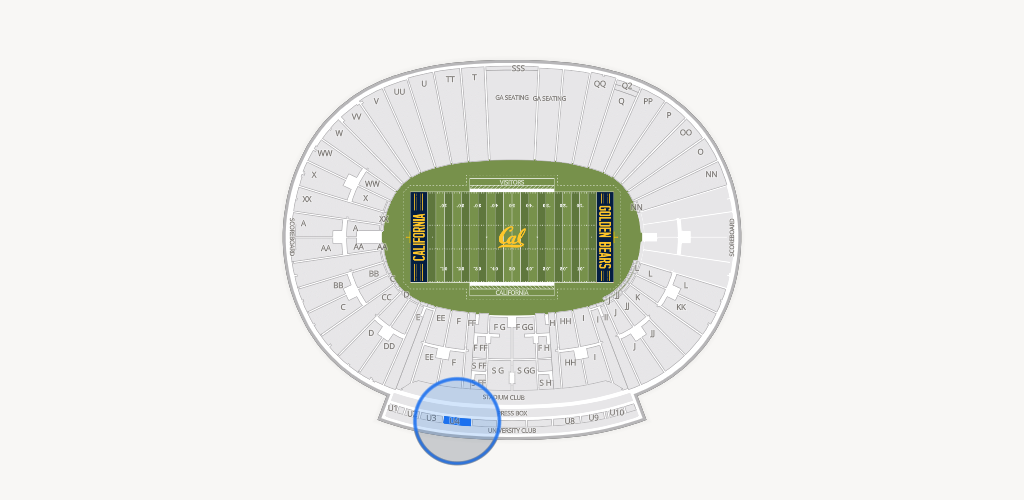 California Memorial Stadium Seating Chart