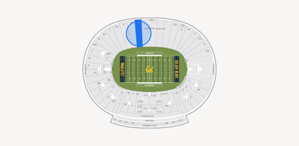 California Memorial Stadium Seating Chart