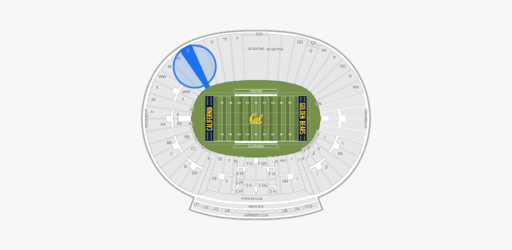 California Memorial Stadium Seating Chart