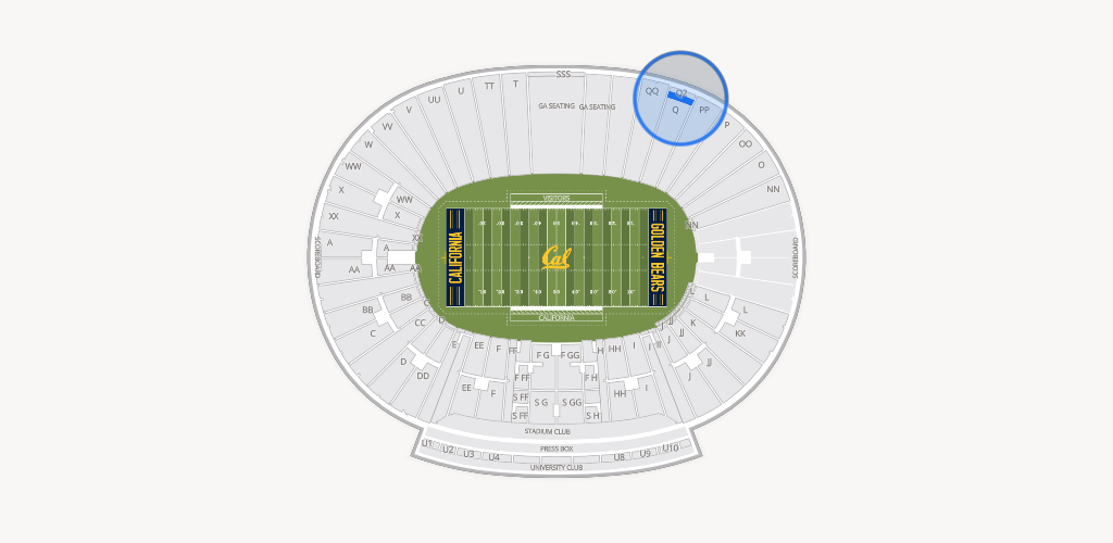 California Memorial Stadium Seating Chart