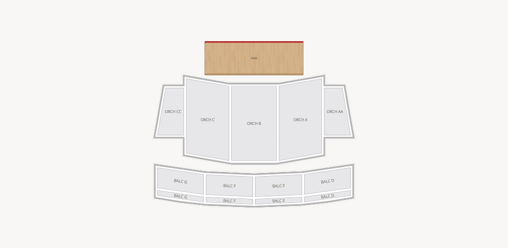 California Theatre of the Performing Arts Seating Chart