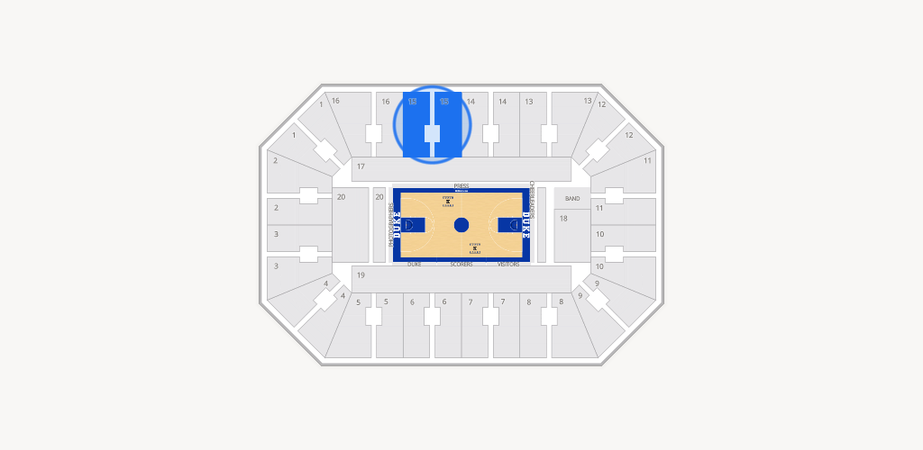 Cameron Indoor Stadium Seating Chart