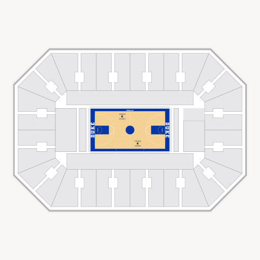 Cameron Indoor Stadium seating chart