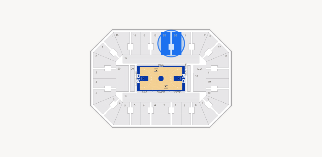 Cameron Indoor Stadium Seating Chart