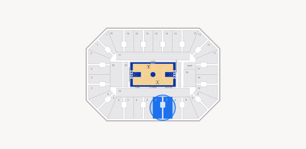 Cameron Indoor Stadium Seating Chart