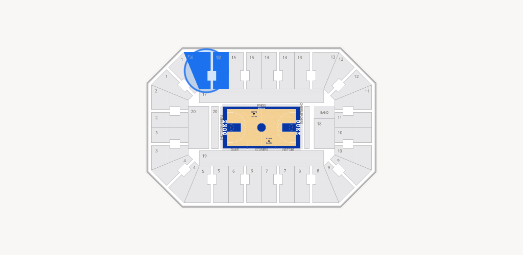 Cameron Indoor Stadium Seating Chart