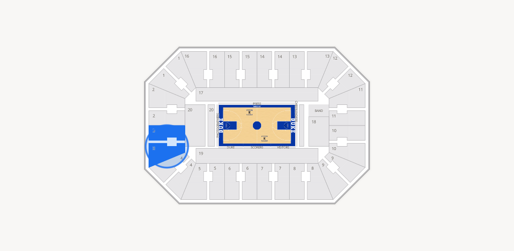 Cameron Indoor Stadium Seating Chart