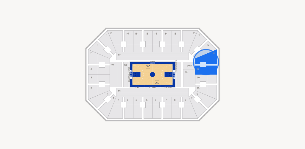 Cameron Indoor Stadium Seating Chart