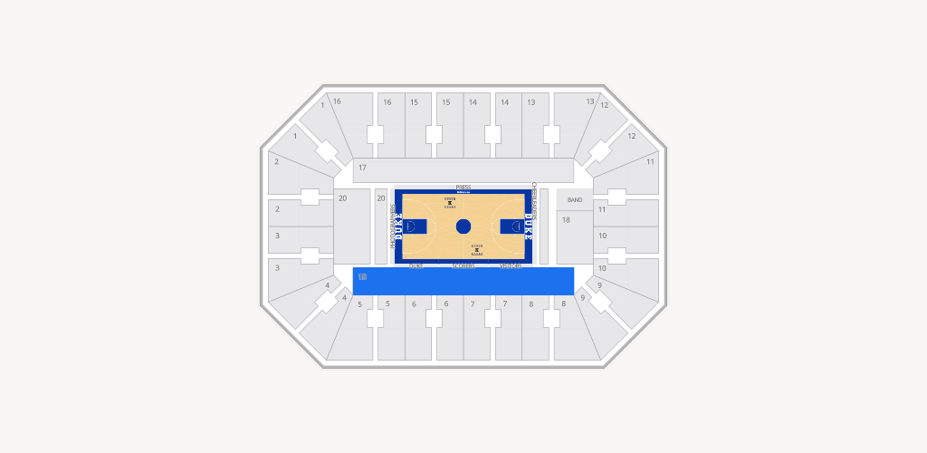 Cameron Indoor Stadium Seating Chart