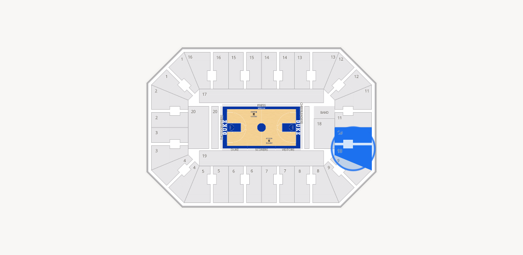 Cameron Indoor Stadium Seating Chart