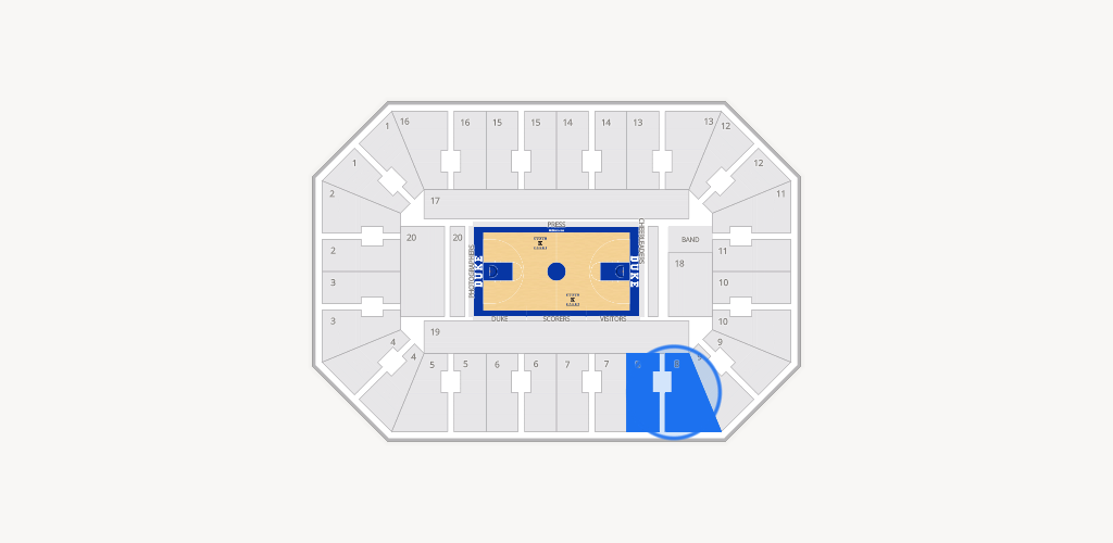 Cameron Indoor Stadium Seating Chart