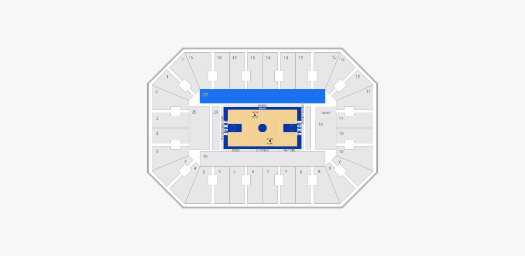 Cameron Indoor Stadium Seating Chart