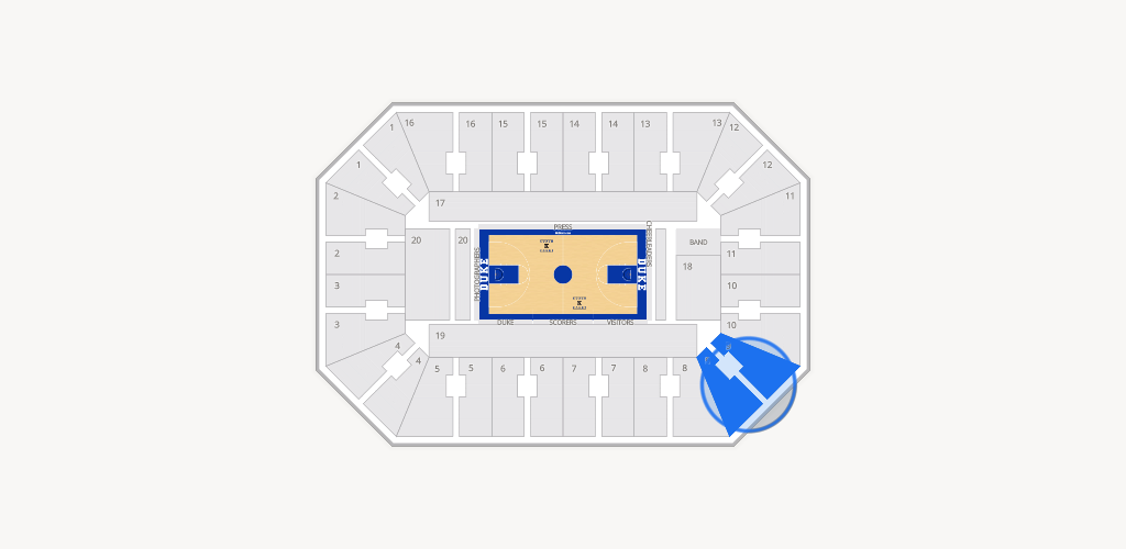 Cameron Indoor Stadium Seating Chart