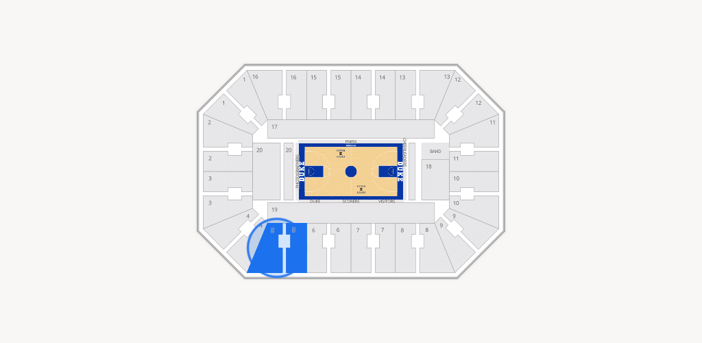 Cameron Indoor Stadium Seating Chart