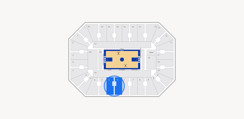 Cameron Indoor Stadium Seating Chart