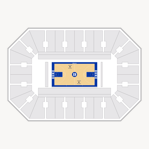 Cameron Indoor Stadium seating chart