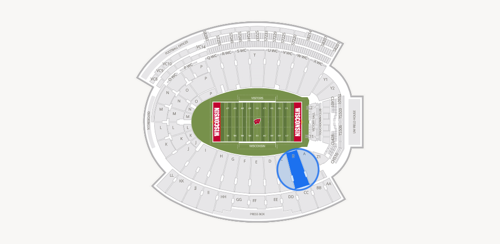 Camp Randall Stadium Seating Chart